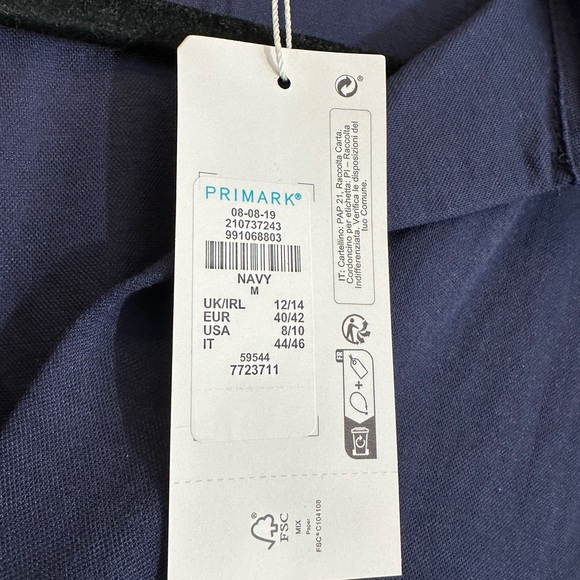 NWT Primark women’s navy blue long sleeve shirt size M - Picture 5 of 6